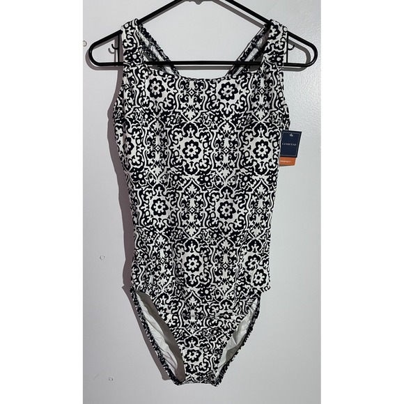 Lands' End Other - Lands End One Piece Swimsuit 12 Floral Beach Resort Cruise Slimming Pool Tanning